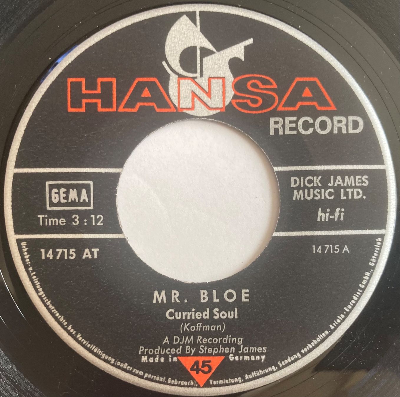 Schallplatten: MR. BLOE - CURRIED SOUL / MIGHTY MOUSE – Gebraucht aus Poliez-Pittet von Newtown-Records 2