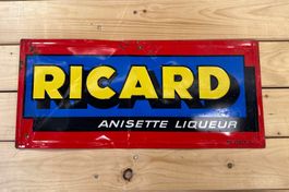 Blechschild Ricard Anisette Liqueur mit Gebrauchsspuren