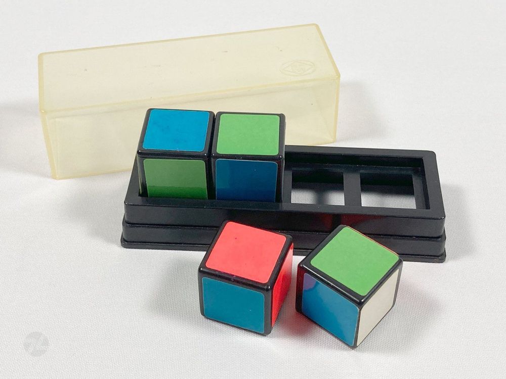 Masudaya FACE 4 Puzzle Cube Brain Teaser 1980s Japan Vintage 1
