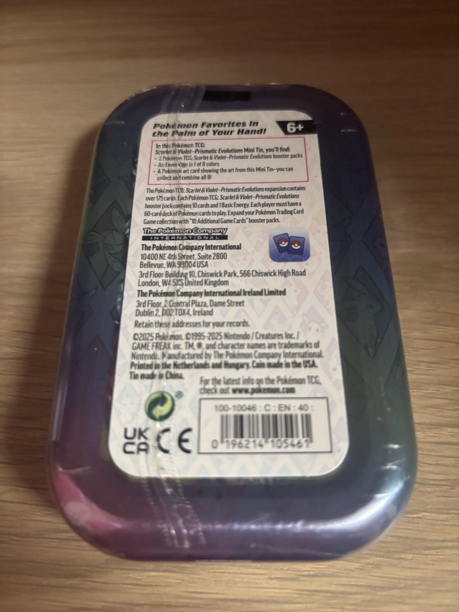 Pokémon Carte collezionabili: Pokemon Prismatic Evolutions: Vaporeon Mini Tin – Nuovo e nell'imballaggio originale da Stadel venduto da Caramelmacchiato_ 1