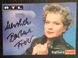Barbara Freier Autogramm signiert Fotopostkarte 10x15cm