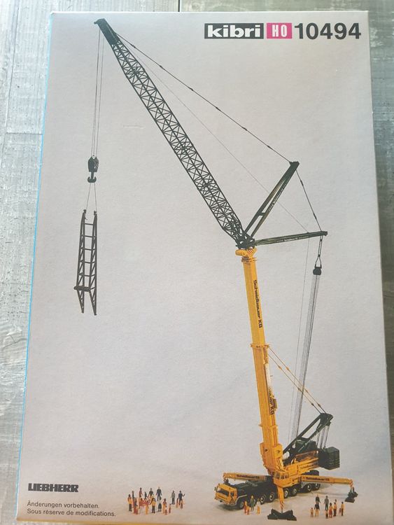 Kibri 13033 Grue Mobile Liebherr LTM1800 – Modèle Lourd Avec Kit Pivotant – Maquette à Monter – échelle Non Précisée