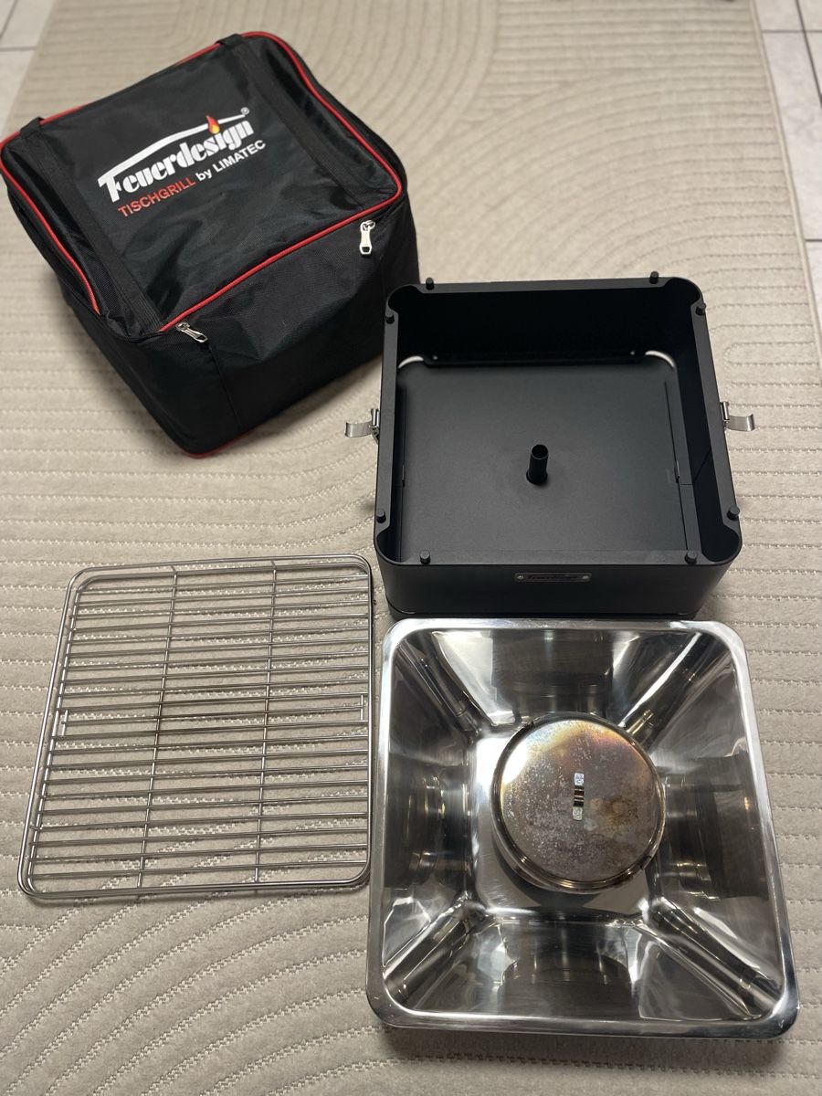 Griglie: Limatec Feuerdesign Grill 35cm quadratisch – Usato da Mägenwil venduto da afiloni84 4