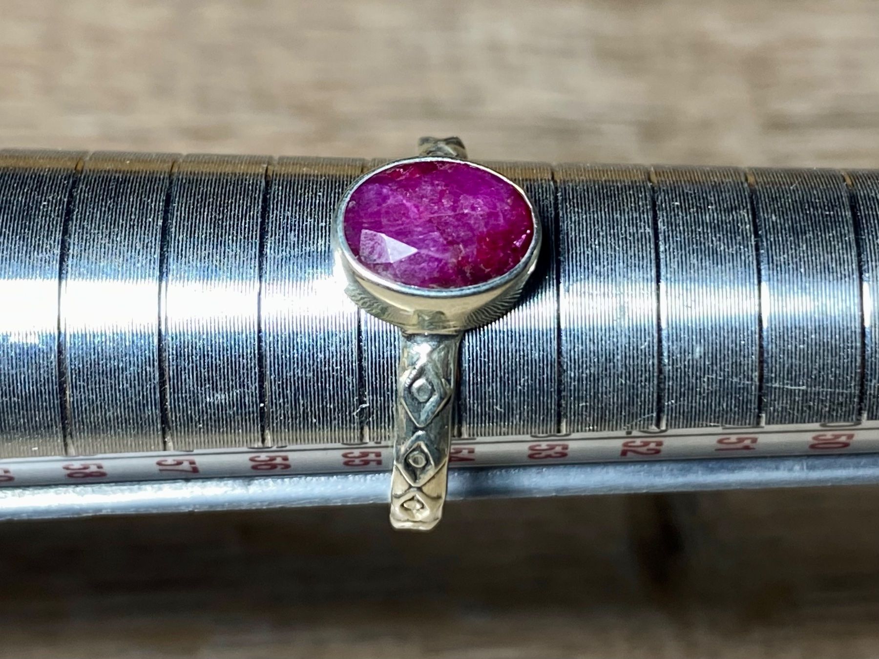 Anelli: natürlicher Rubin - 925 Silber Ring orientalisch – Nuovo e nell'imballaggio originale da Laax venduto da Kiki_Kingdom3 7