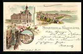 Litho Neuchâtel, Teilansicht, Gebäudea