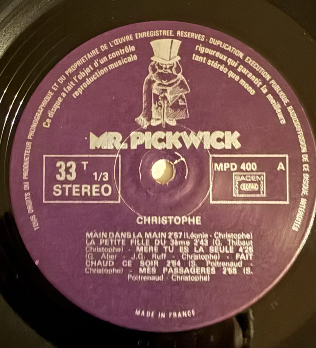 Schallplatten: Christophe - Vinyl LP - Selten - Schallplatte – Gebraucht aus Goldach von Messerguru 5