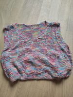 farbenfrohes Stricktop 💚💛🩵💜