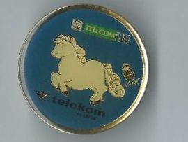 Plaquettes & Badges: Telecom Austria 1999 Pferd, Pin – D'occasion à Zürich par t24_de