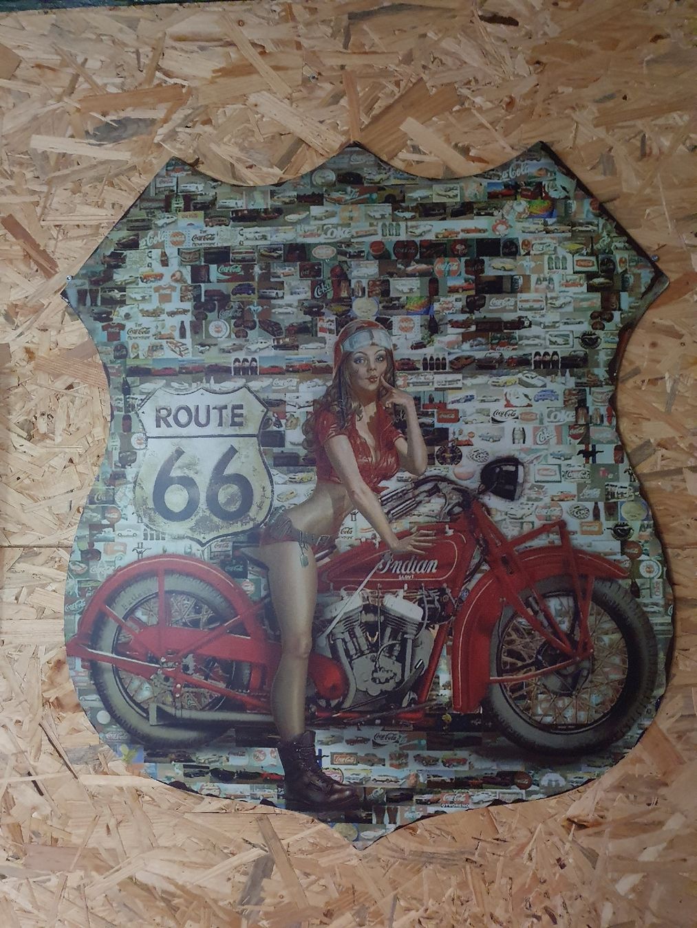 Insegne: Route 66 Blechtafel 80 x 68 cm – Nuovo (secondo la descrizione) da Münsingen venduto da wd65