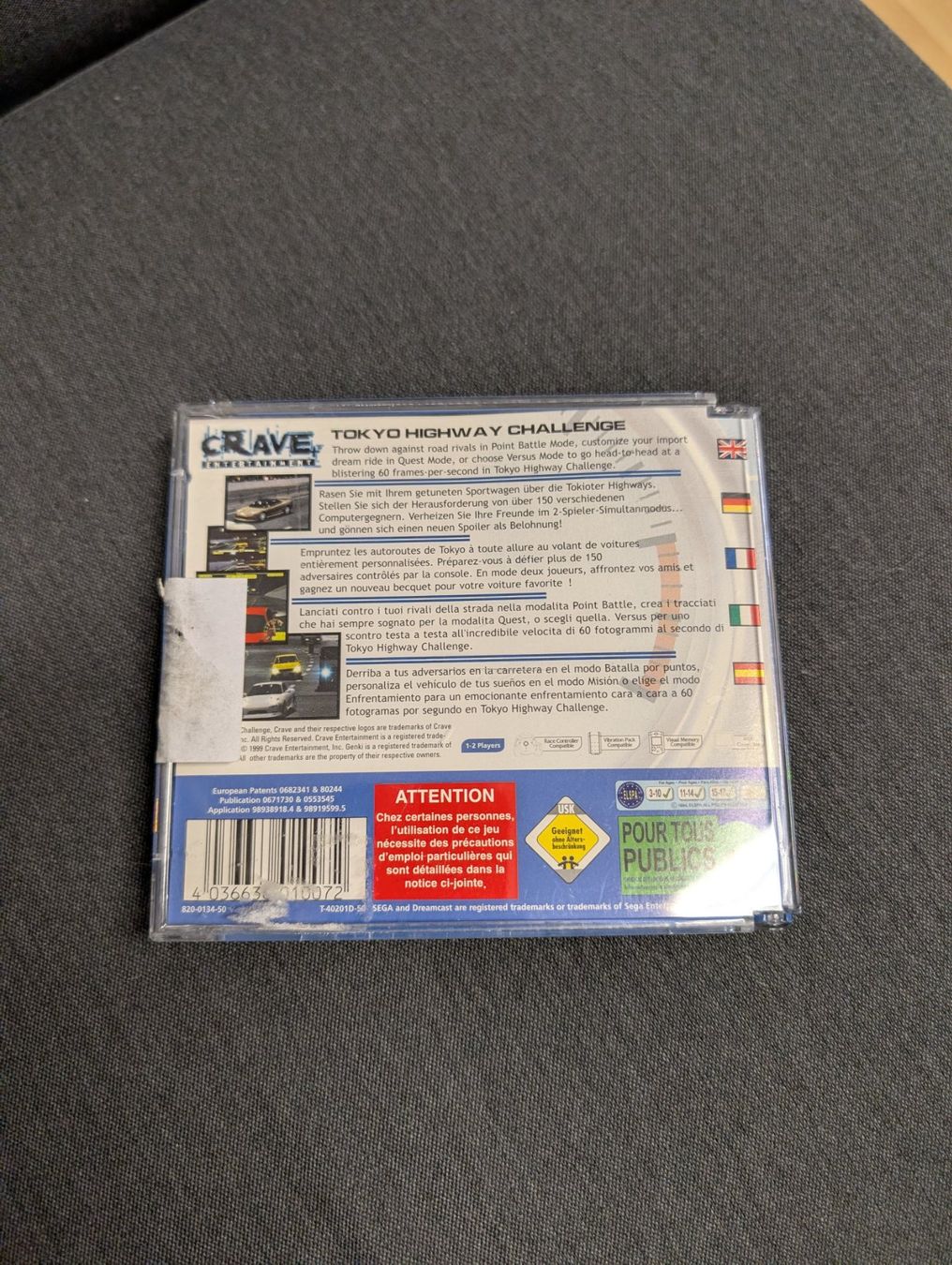Giochi: Tokyo highway challenge Sega Dreamcast – Usato da Giubiasco venduto da Ticinerd 1