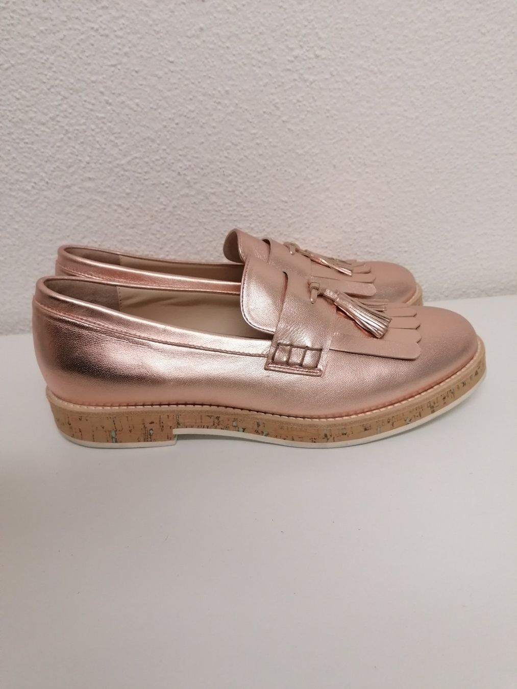 Scarpe da donna: Slepper voll Leder  in rosé gold ein schnäppchen!!! – Nuovo (secondo la descrizione) da Langendorf venduto da terra75 2