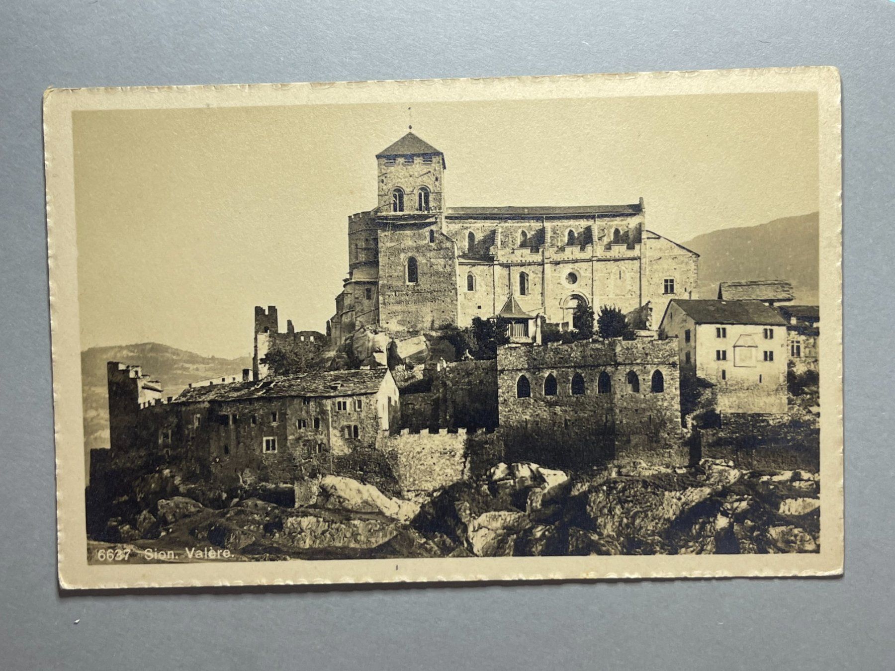 Ansichtskarten: Sitten - Sion, Valère – Gebraucht aus Steg VS von danwer74