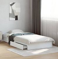 NEU - Bettgestell mit 4 Schubladen, weiss 90x200 cm