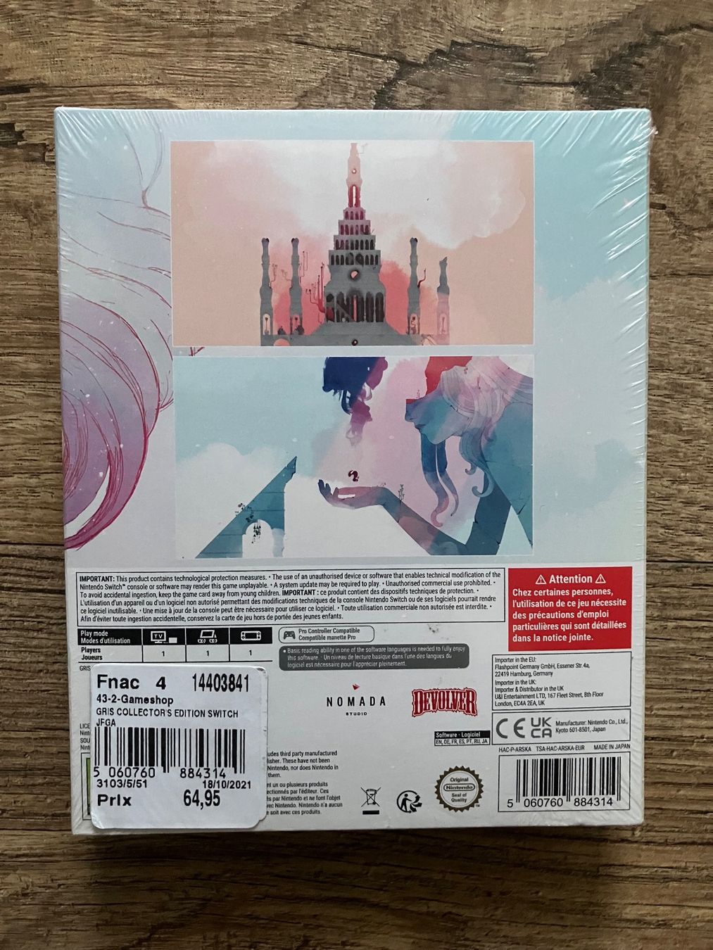 Nintendo Giochi: Nintendo Switch Gris collectors edition – Nuovo e nell'imballaggio originale da Châtel-St-Denis venduto da Lestresorsdugrenier 1