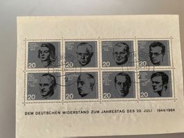 Deutschland - Briefmarken "zum Widerstand" 1944/64