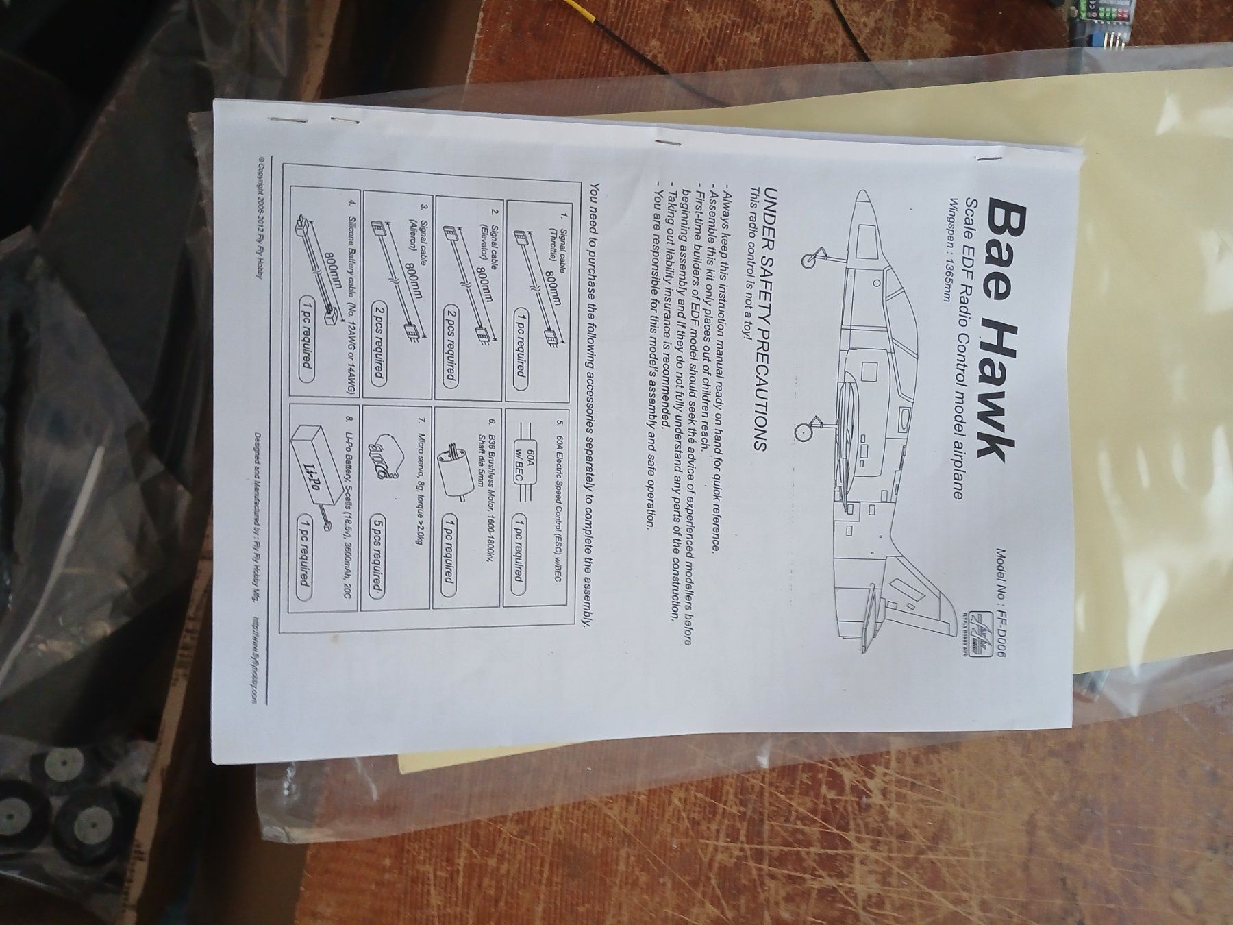 RC Kits de montage: Bae hawk flyfly – Neuf avec emballage d'origine à Grandson par t_w_y9lt 1