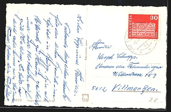 Cartoline postali: Schinznach-Dorf, Strassenpartie mit Gast – Usato da Berlin venduto da bartko-reher 1