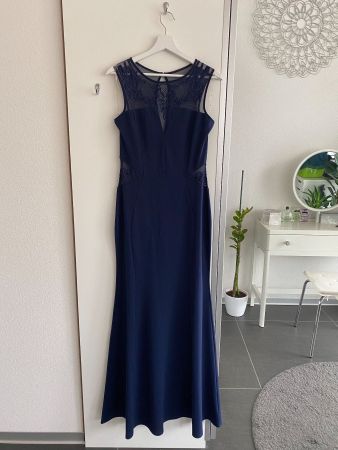 Lipsy Maxi Abendkleid Blau Gr. 40