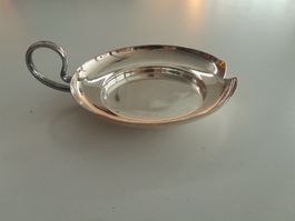 Vintage Art Deco Quaich Schale / Henkel Schale - versilbert