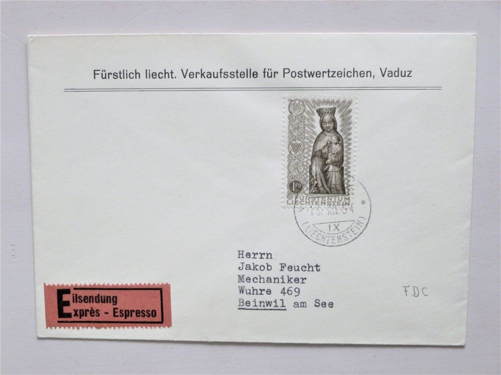 Briefmarken-Set Vatikanstadt 1956 – Marianisches Jahr, Komplett Ausgabe 263-265, Postfrisch (MNH)