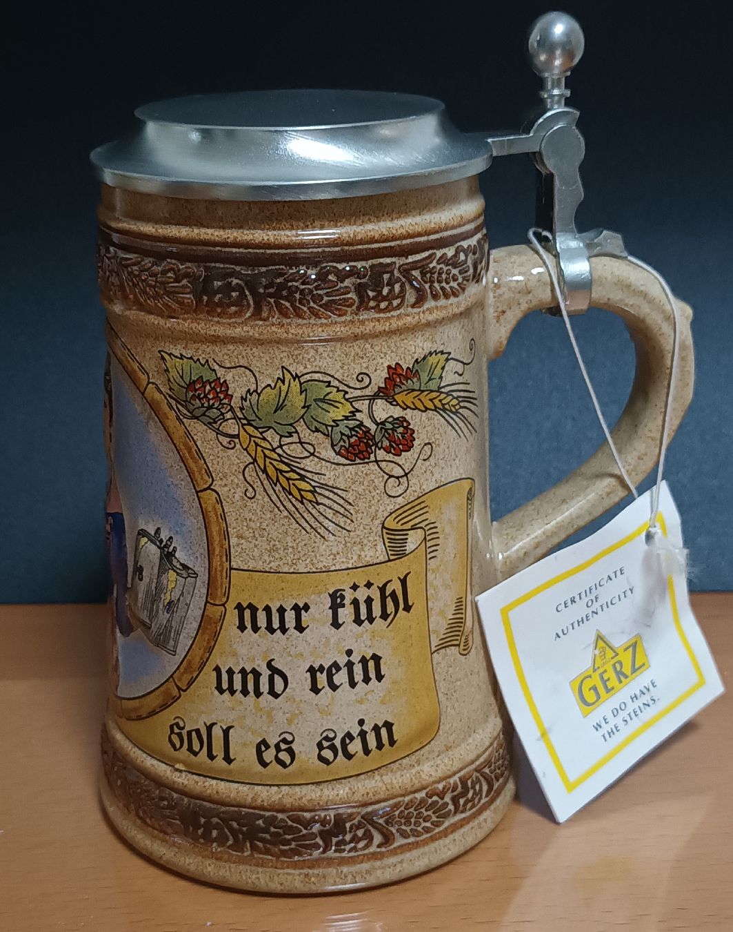 Set di piatti: Bierkrug mit Zinndeckel "Mädel, ein Bier" Gerz – Usato da Allenwinden venduto da pro_nmg9 1