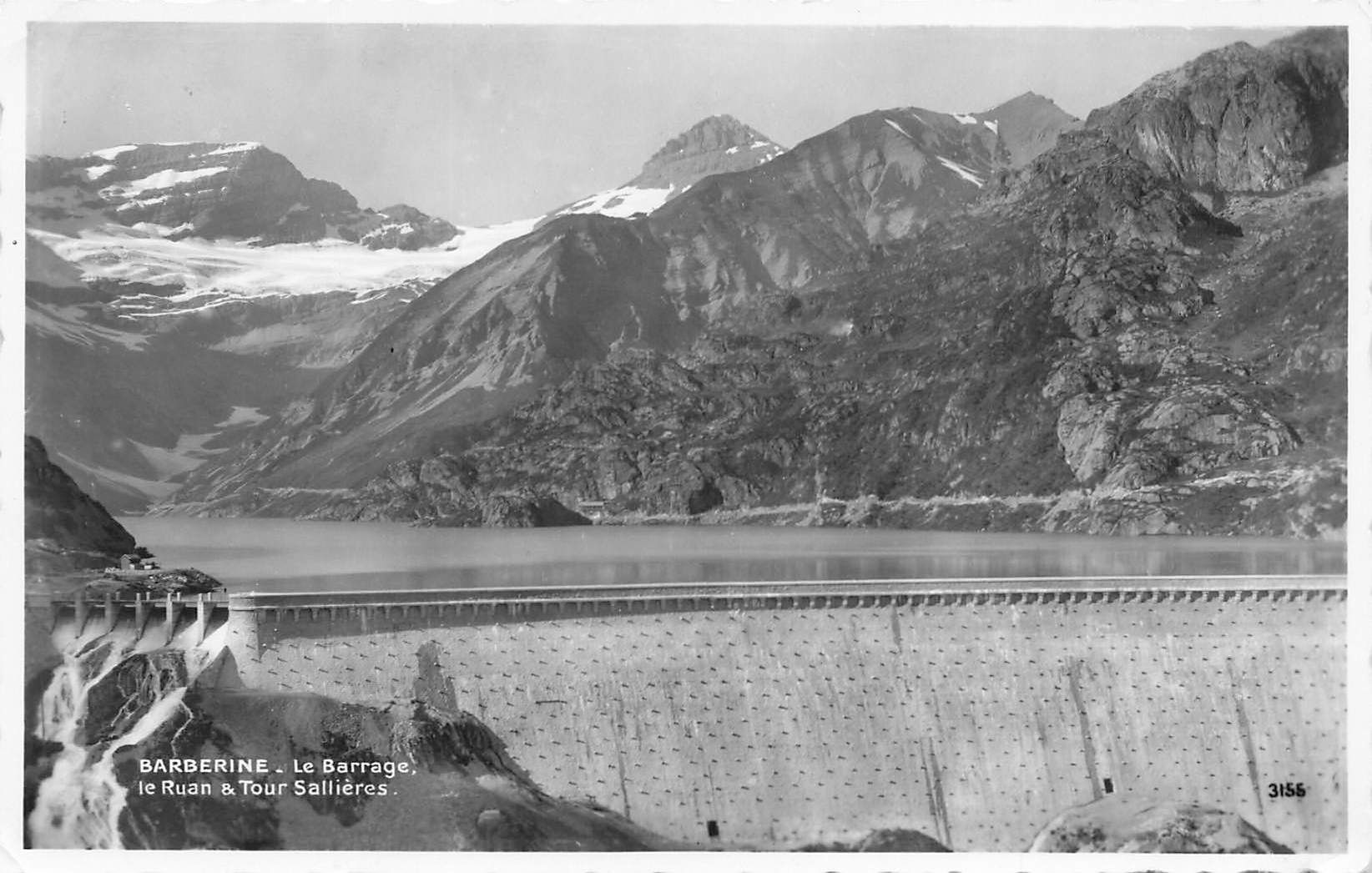 Cartoline postali: Barberine le barrage – Usato da Biasca venduto da Blenio71
