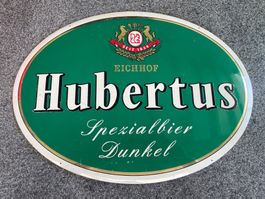 Vintage Eichhof Hubertus Reklame-Schild aus Blech
