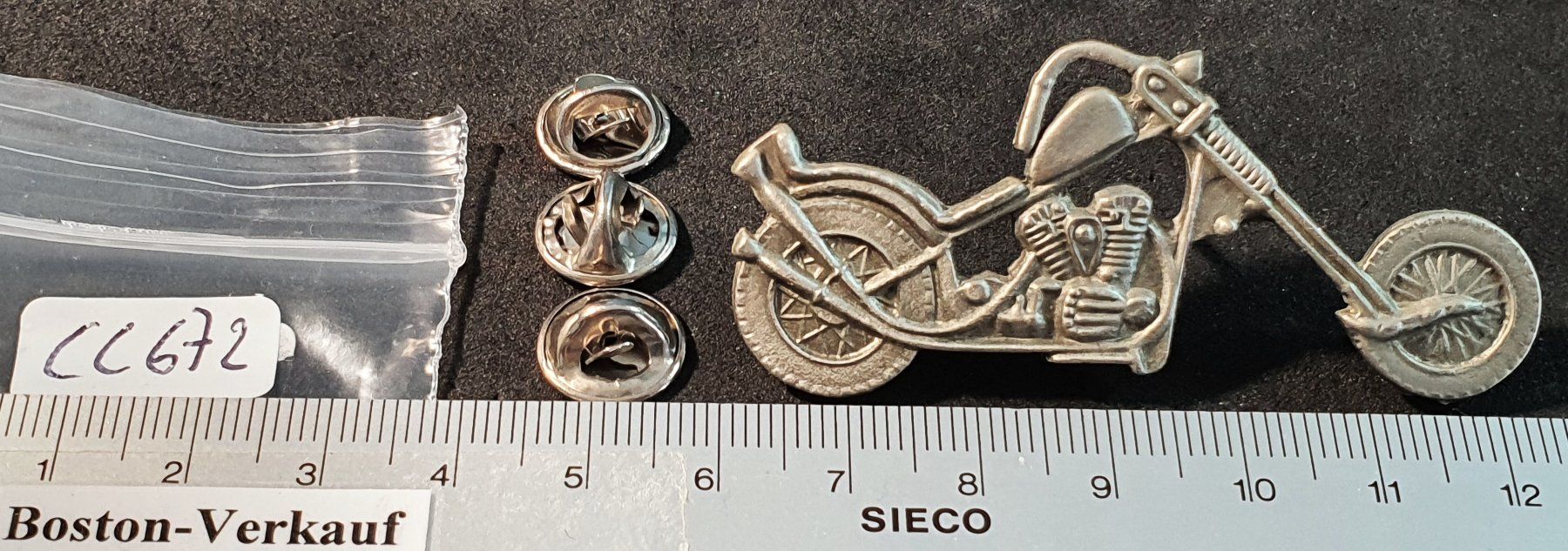 Placchette & Badge: CC672 - Pin 3D Motorrad / 6.5 cm. lang – Usato da Reinach BL venduto da Boston-Verkauf 4