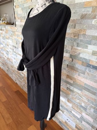 ★Schickes ★schwarzes Kleid mit Detail★Gr XL★ Etuie Kleid