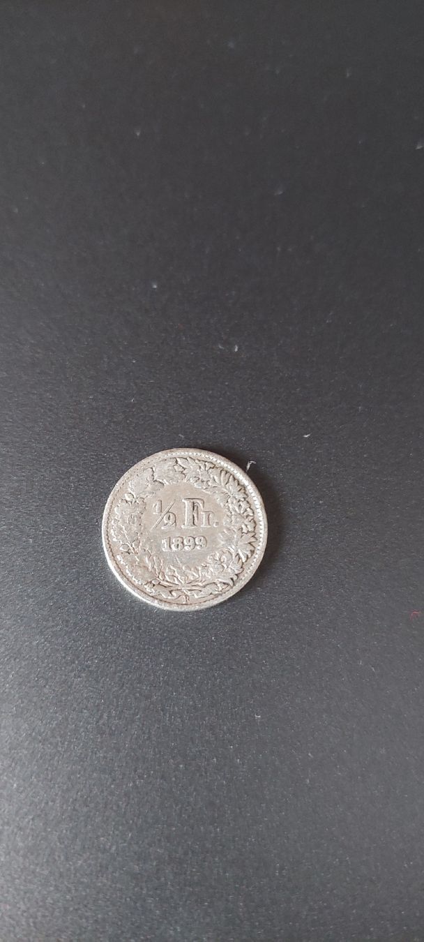 Tutti le monete: Silbermünze 1/2 Franken 1899 – Usato da Matten b. Interl venduto da siben01