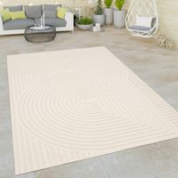 Moderner Teppich In- & Outdoor neu Ivory