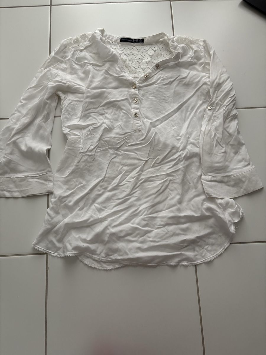 Camicette: Weisses Sommer Top, Atmosphere, Gr. 34, Damenmode – Usato da Winterthur venduto da nik_pr58