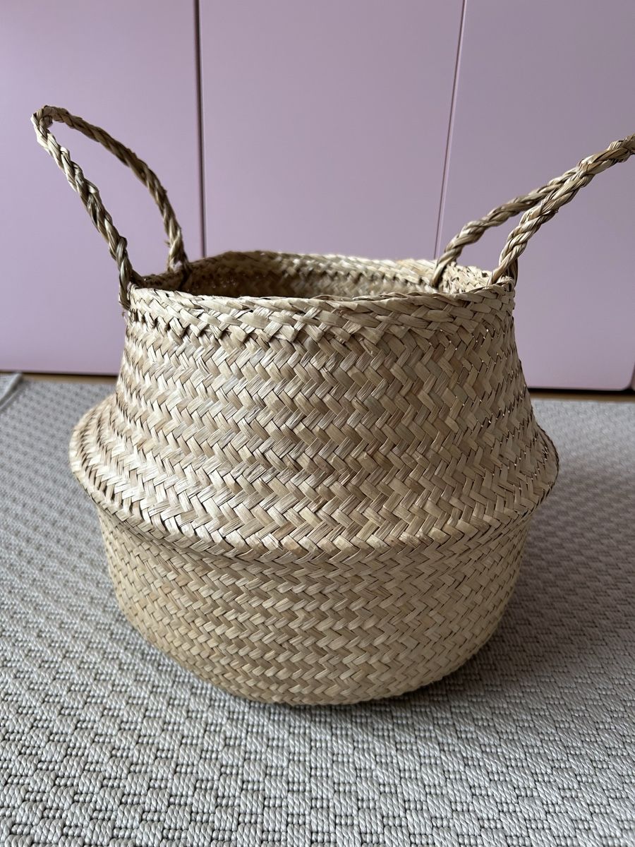 Ikea Altro per la casa: Foldable Seagrass Basket - Perfect for Summer Storage & Deco – Nuovo (secondo la descrizione) da Zürich venduto da mar_d7zz