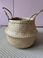 Foldable Seagrass Basket - Perfect for Summer Storage & Deco