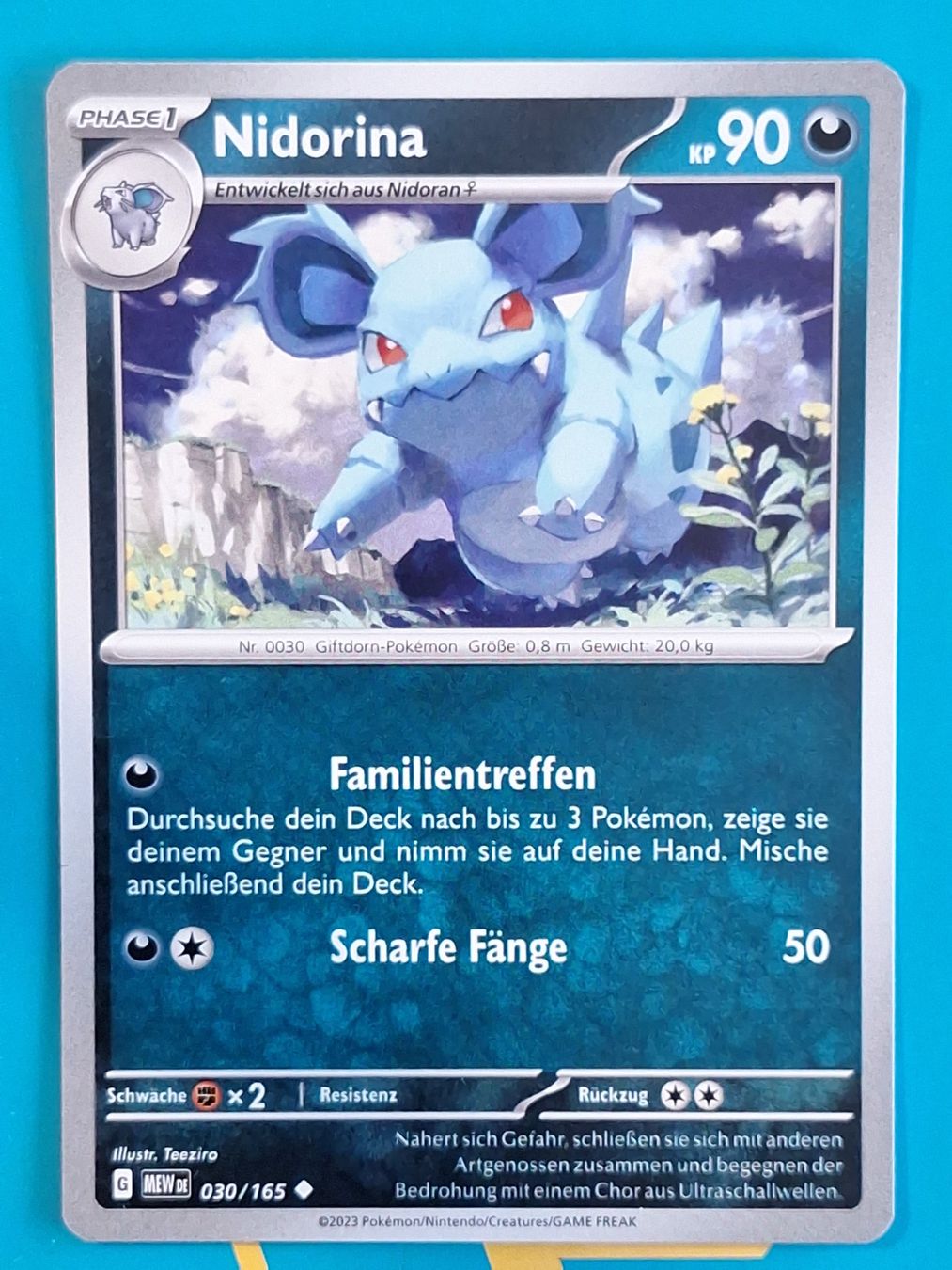 Pokémon Carte collezionabili: Nidorina - DEUTSCH Mew 151 - #2.8 – Usato da Altstätten SG venduto da GGsGameshop