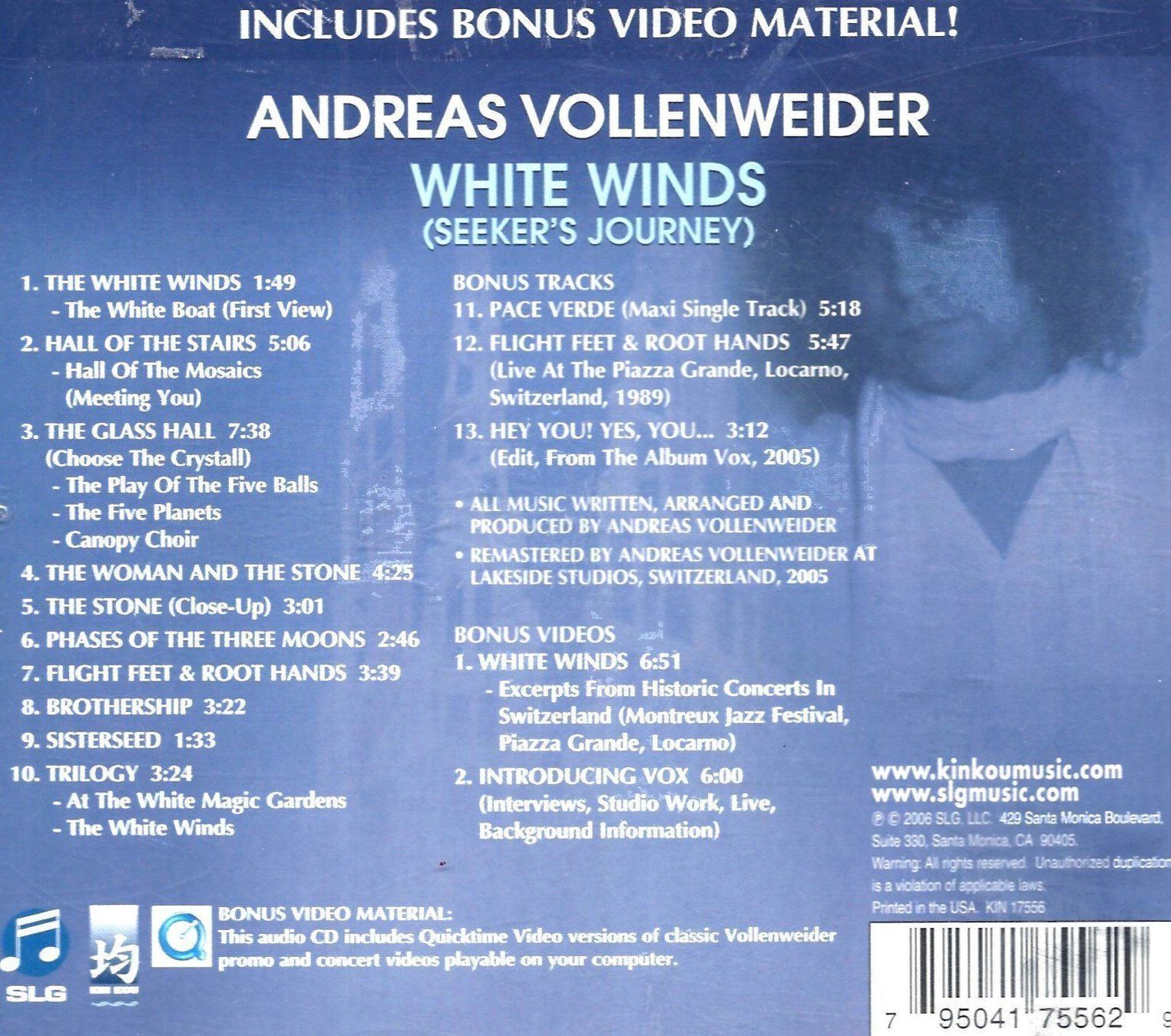 CD: Vollenweider WHITE WINDS Buedi Siebert Haldemann New Age CD – Usato da Kandergrund venduto da Sososo 1