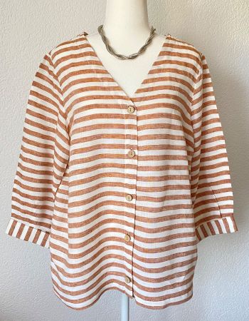 Rachel Zoe Leinenbluse Grösse M