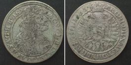 RDR 15 Kreuzer 1663, Breslau, LEOPOLD I. Silber ss+
