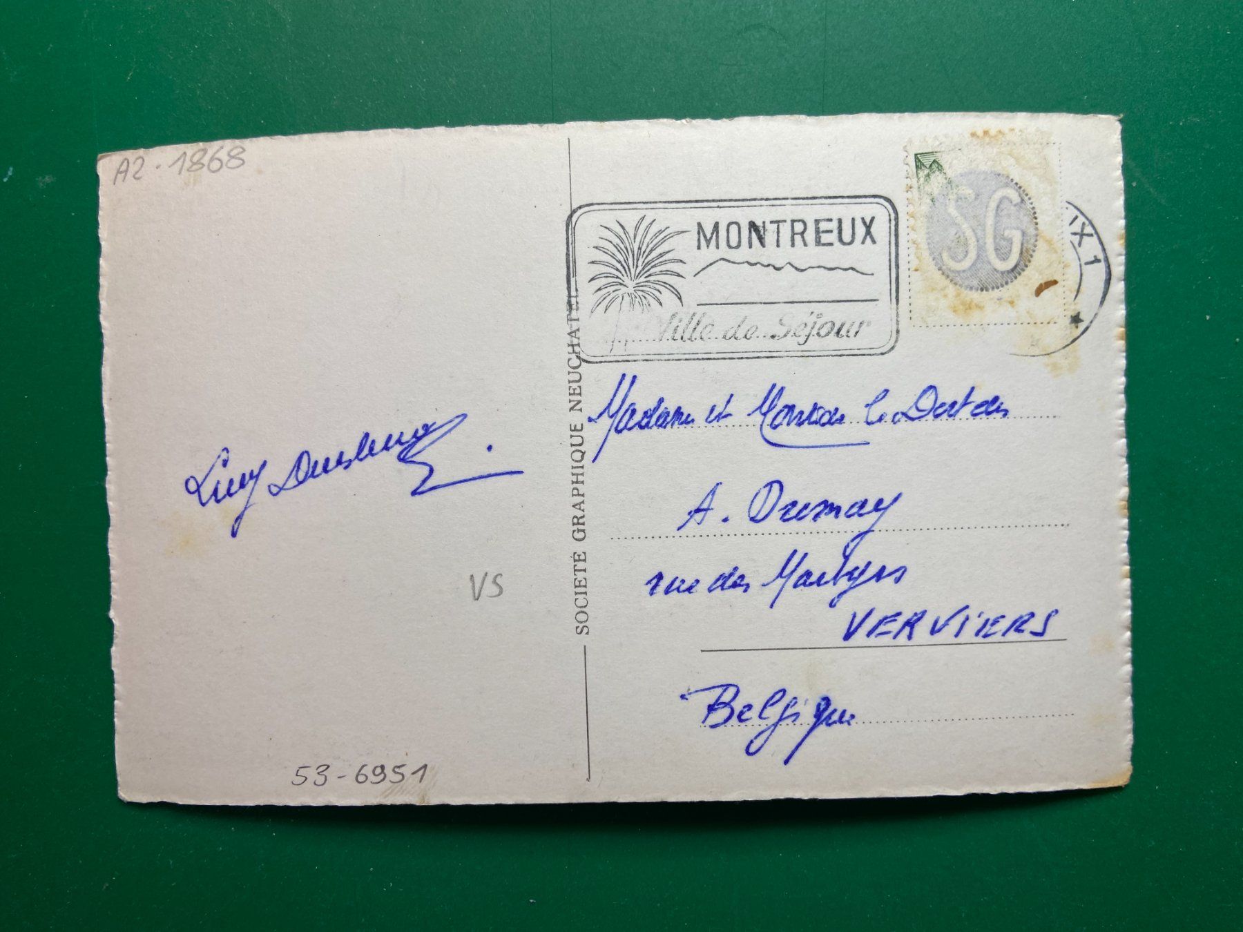 Cartoline postali: Montana - Lac – Usato da Steg VS venduto da danwer74 1