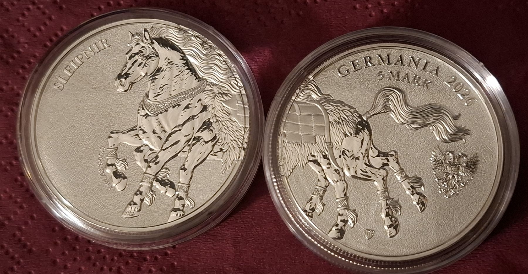 Toutes les monnaies: 1 Oz Silber Sleipnir 2026 - Germania Mint  – Neuf (Voir description) à Leibstadt par Oxygen73 3
