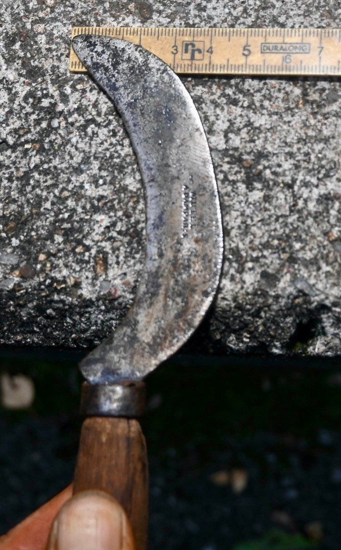 Tutti gli attrezzi: ANTIKE Handsichel Länge ca. 22cm - MUTEL À DAMPARIS – Usato da Pfaffhausen venduto da mono_rec 3