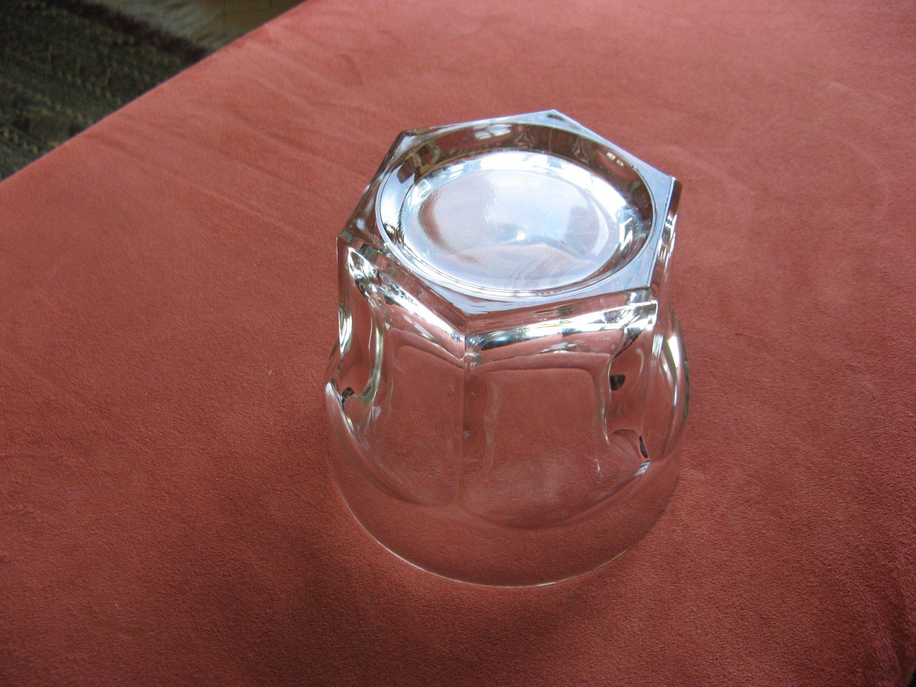 Vasi & Recipienti: sechseckige Vase oder Topf aus Glas Höhe 12,5 cm – Usato da Zürich venduto da apil 2