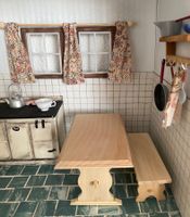 Zubehör Maileg/Puppenhäuser: Tisch und Bank