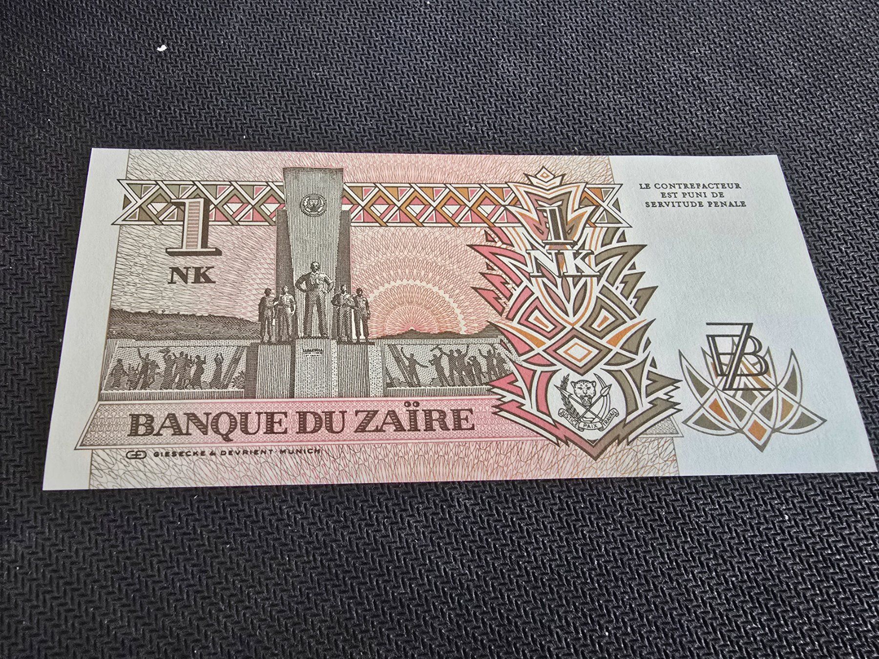 Banconote: Billet Zaïre 1 – Nuovo (secondo la descrizione) da Petit-Lancy venduto da Minnie26 1