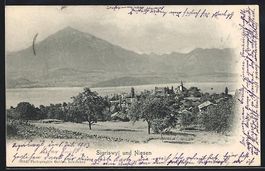 AK Sigriswyl, Ortsansicht mit Niesen