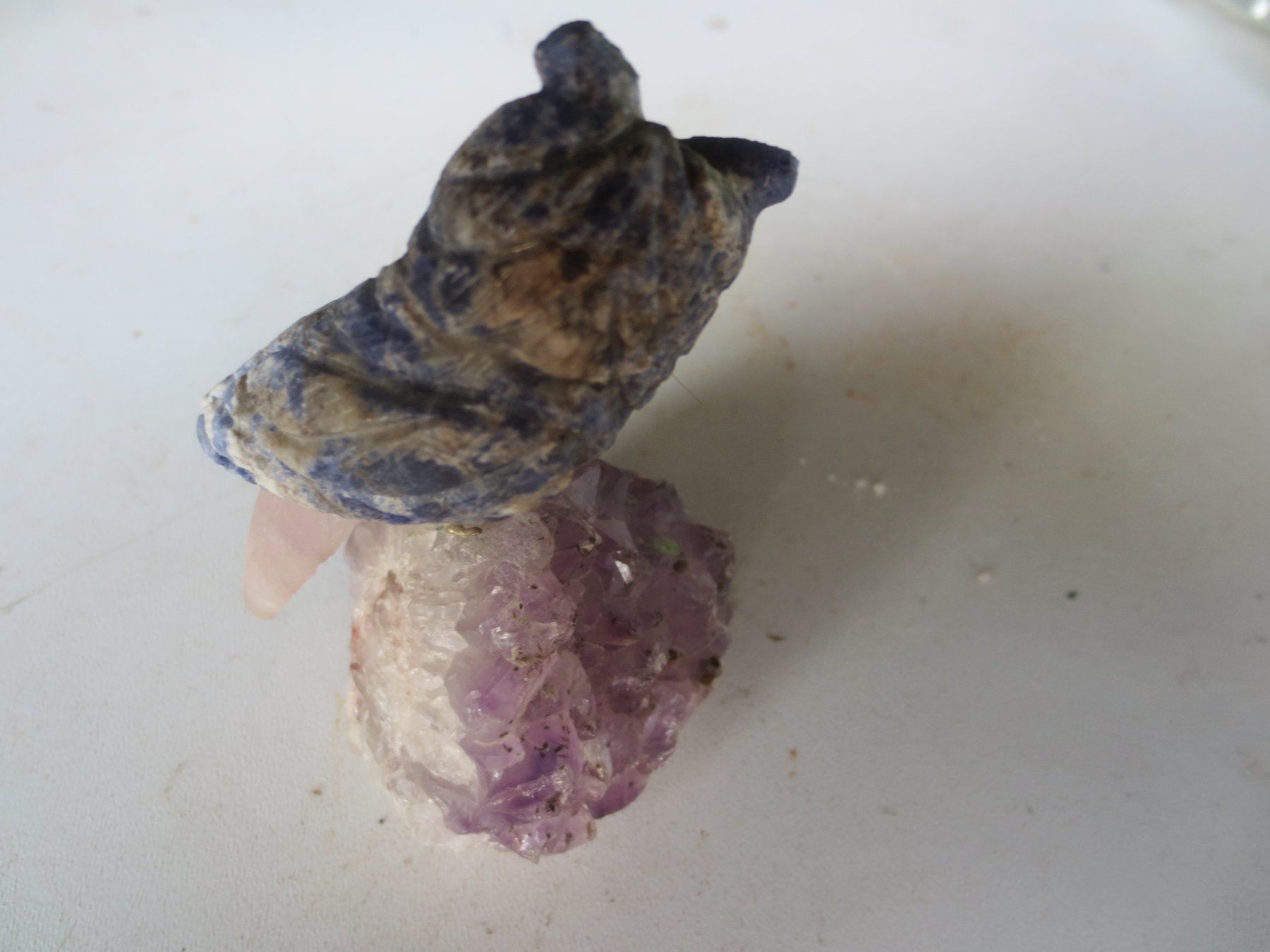 Mineralien & Heilsteine: Amethyst Eule – Gebraucht aus Weier im Emmental von waefler03 1