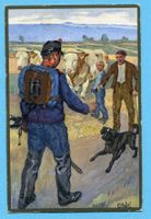 Karte Hodel Nr. 79 - Heimkehrender Soldat