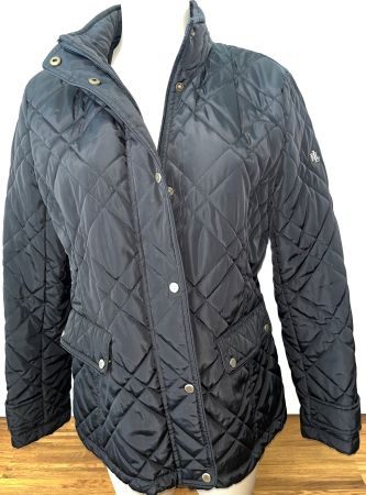 Schwarze Ralph Lauren Steppjacke, Gr. L