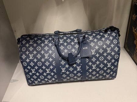 Lv Keepall 50 Navy Blue
