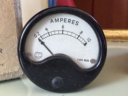 Amperemeter Ulrich Matter Wohlen elektrisches Messinstrument